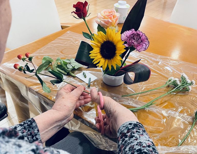 入居者様の経験趣味を生かして